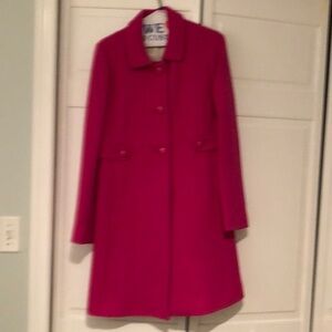 J.Crew Fuchsia Lady Day coat